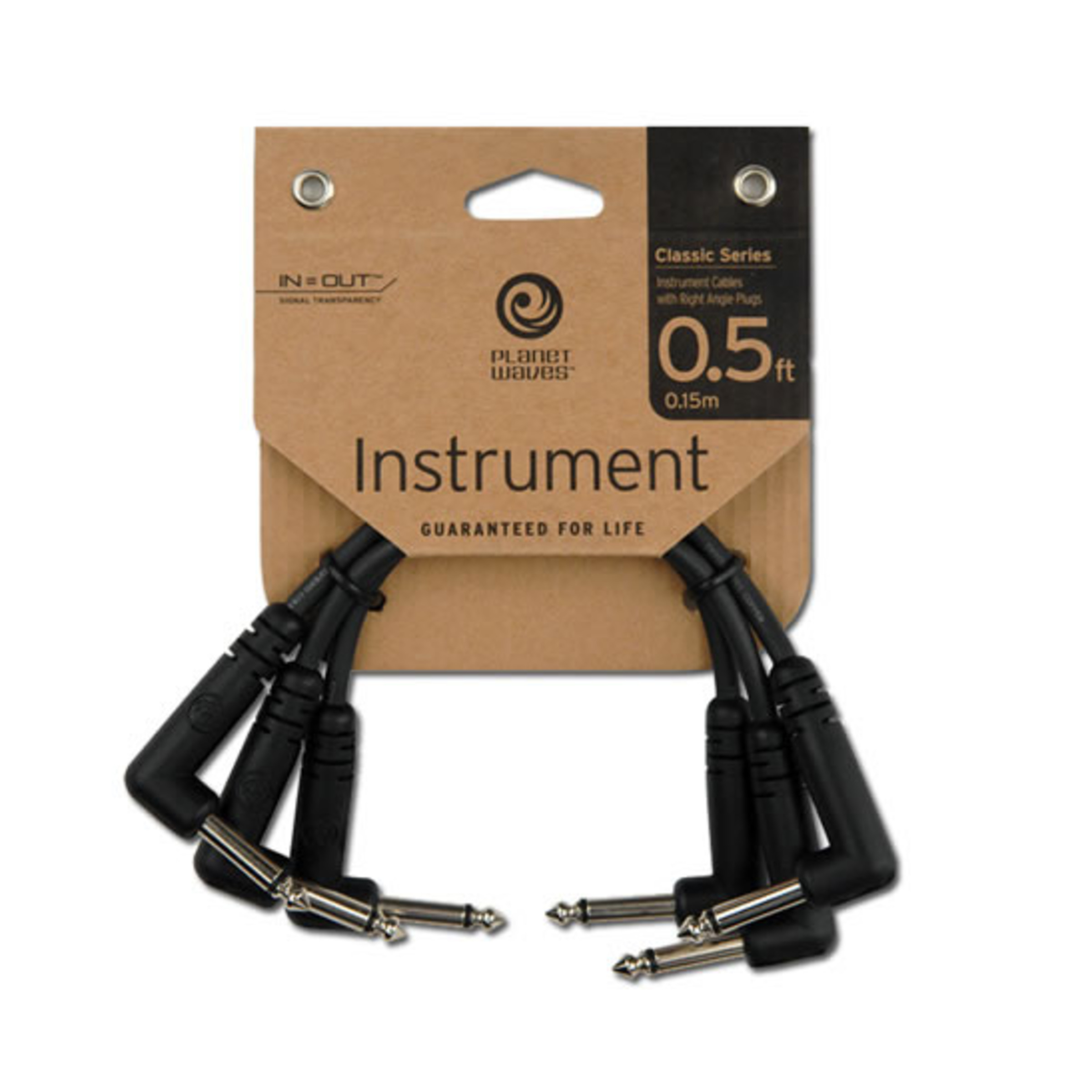 1 Foot Planet Waves Classic Series 1/4 Patch Cable 