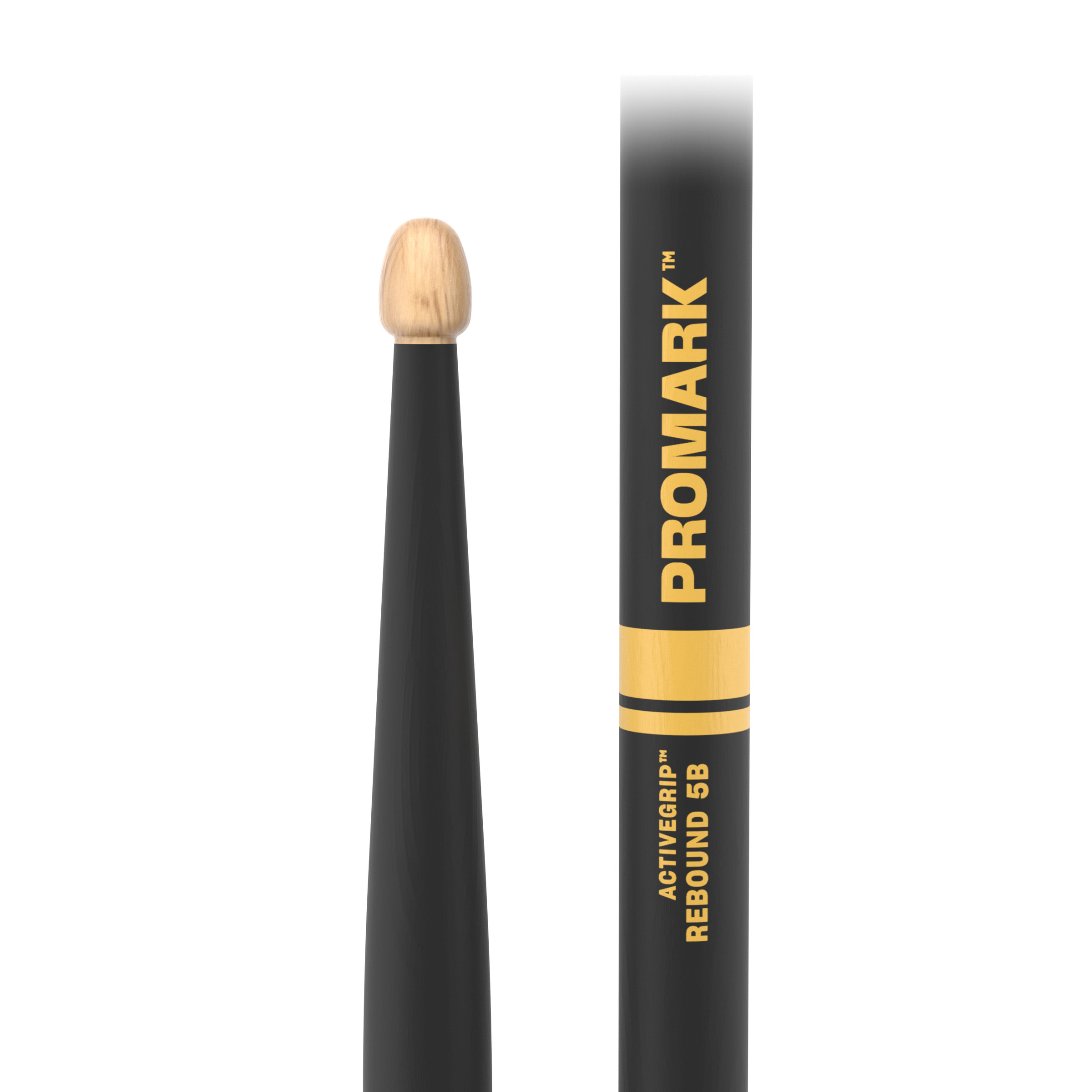 Promark American Hickory Rebound 5B Activegrip Acorn Drum Sticks – R5BAG, Made In USA