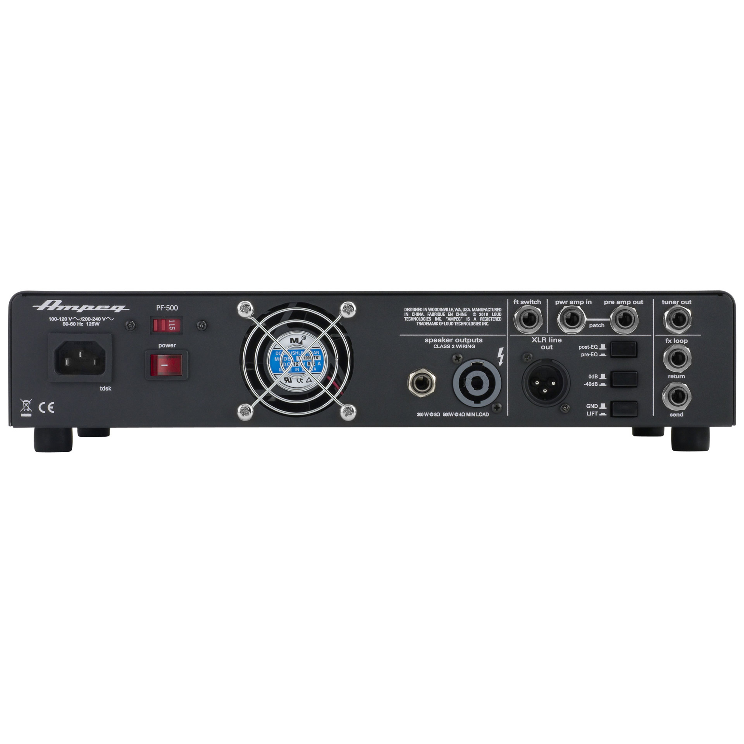 Ampeg PF500 Bass Head - 500w Mosfet Preamp - GigGear
