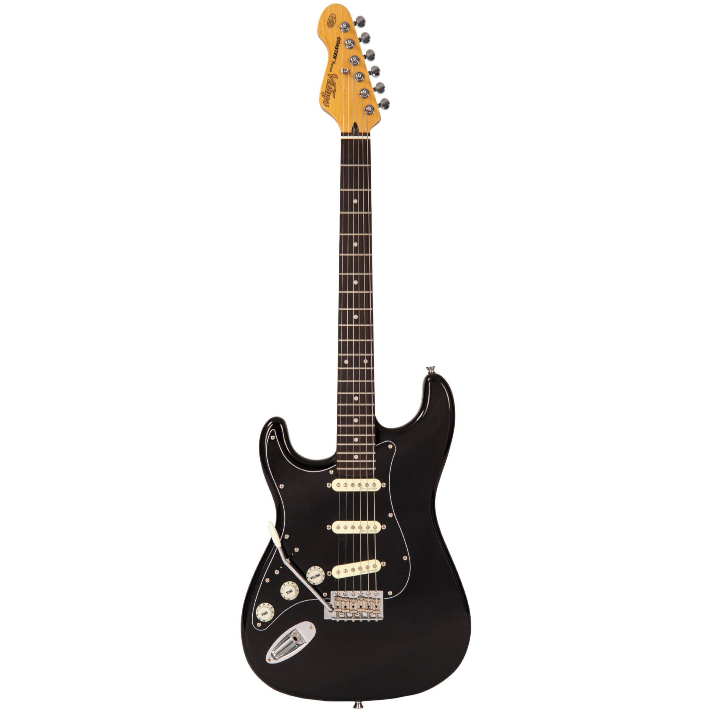 Vintage V60 Coaster Series Left Handed Electric Guitar - Gloss Black ...