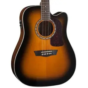 Washburn Heritage D10SCE Dreadnought Electro Acoustic Guitar  - Tobacco Burst