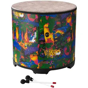 Remo KD-5222-01 Kids Gathering Drum 8" x 22" Rain Forest Design