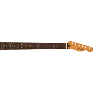 Fender Satin Roasted Maple Telecaster Neck - Flat Oval Shape - Rosewood