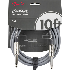 Fender Contour 10' Instrument Cable - Inca Silver