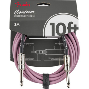 Fender Contour 10' Instrument Cable - Burgundy Mist