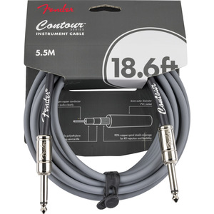 Fender Contour 18.6' Instrument Cable - Inca Silver