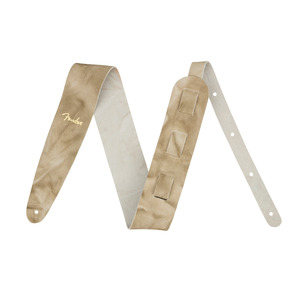 Fender Tie Die Leather Strap  - Natural