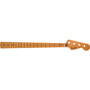 Fender Satin Roasted Maple Jazz Bass Neck - Flat Oval Shape