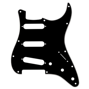 Fender Stratocaster 11 Hole Pickguard - 3 Ply Black/White/Black