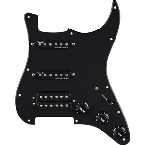 Fender Pre-Wired Strat Pickguard, Quadra Tap/Ultra Noiseless HSS, 11 Hole