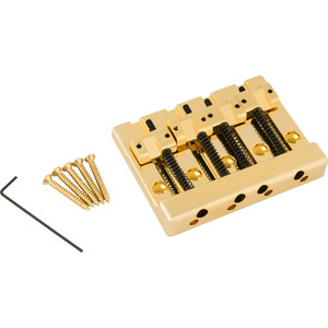 Fender HiMass 4-String Bass Bridge Assembly With Zinc Saddles