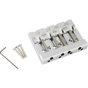 Fender HiMass String-Through 4-String Bass Bridge Assembly With Brass Saddles