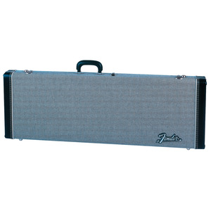 Fender G&G Deluxe Hard Case for Strat or Tele with Plush Interior - Black Tweed with Black Interior