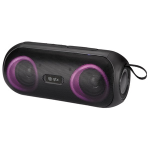 QTX PartyPod Portable Bluetooth Party Speaker with lights