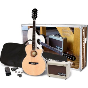 Epiphone PR4E Electro Acoustic Player Pack - Natural - Natural