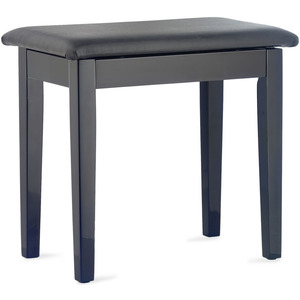 Stagg Piano Bench with Lift up Top - Gloss Black