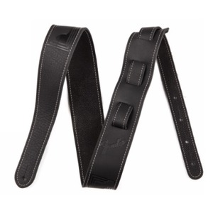 Fender Monogram Leather Guitar Strap - Black