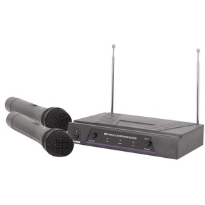 Qtx VHF Dual Handheld Wireless Mic System