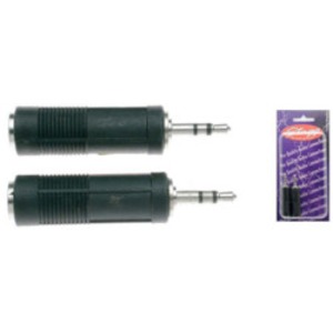 Stagg Female Stereo Jack - Male Stereo Mini Jack Adapter - 2 Pack