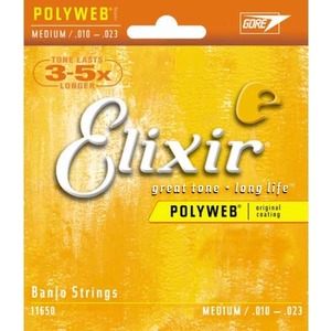 Elixir Poly Web 5 String Banjo 10-23