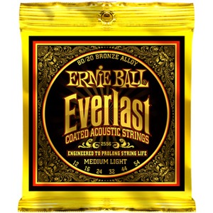 Ernie Ball Everlast Coated Acoustic Strings - 12-54