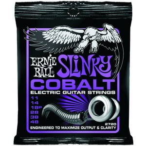 Ernie Ball Cobalt Power Slinky Electric Guitar Strings - 11-48