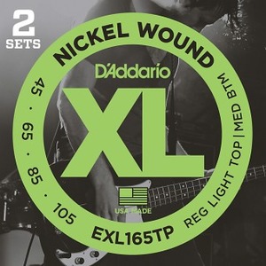 D'addario EXL165TP Electric Bass Strings TWIN PACK - 45-105