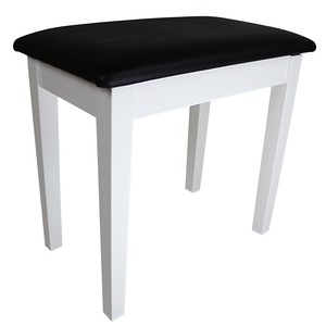 Stagg Piano Bench with Lift up Top - Matte White