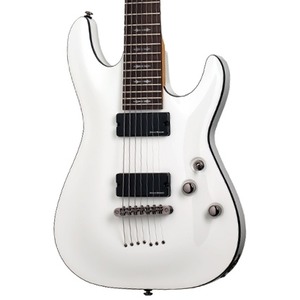 Schecter Demon 7 - 7 String Guitar - Vintage White