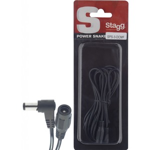 Stagg 1 Way Power Snake Pedal Extension Cord 3 metre - Male to Female