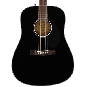 Fender CD60S Solid Top Dreadnought Acoustic Guitar - Black