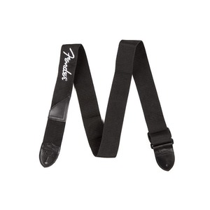 Fender 2" Poly Logo Guitar Strap - Black/white