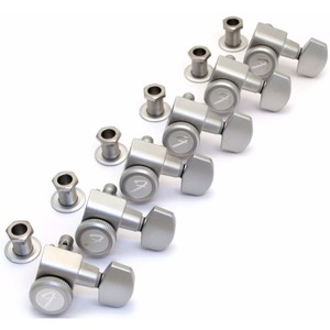 Fender Locking Tuning Machines for Strat or Tele  - 6 In Line - Brushed Chrome