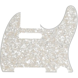Fender Tele Pickguard 8 Hole - 4-ply - Aged White Pearl