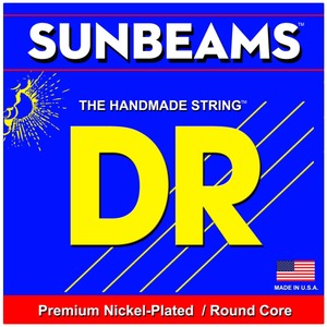DR Sunbeams Nickel Round Core Bass Strings - 4 String Set - Medium-Light NMLR45: 45-100