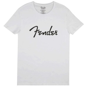 Fender T-Shirt - Spaghetti Logo / White