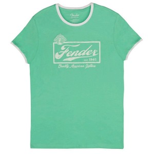 Fender T-Shirt - Beer Label / Surf Green