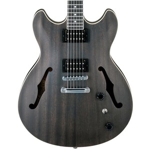 Ibanez AS53 Artcore Semi-Hollow Guitar - Trans Black Flat