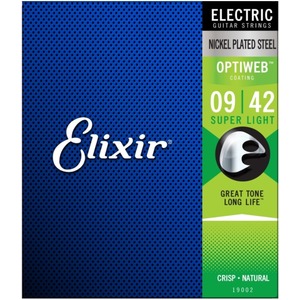 Elixir Optiweb Electric Guitar Strings - Optiweb Electric Super Light 9-42