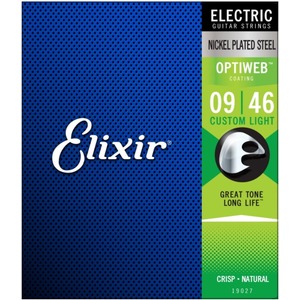 Elixir Optiweb Electric Guitar Strings - Optiweb Electric Custom Light 9-46