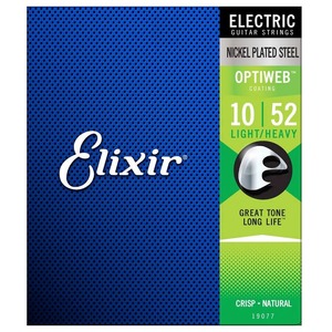 Elixir Optiweb Electric Guitar Strings - Optiweb Electric Light 10-52