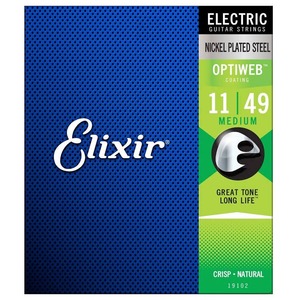 Elixir Optiweb Electric Guitar Strings - Optiweb Electric Light 11-49