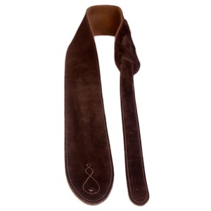 Leather Graft Comfy Suede Guitar Strap - Brown