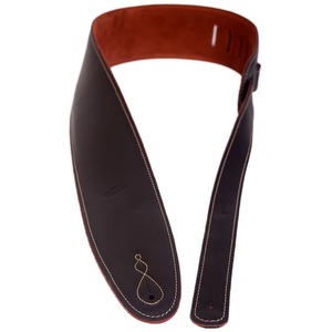 Leather Graft Pro Reversible Guitar Strap - Black/tan