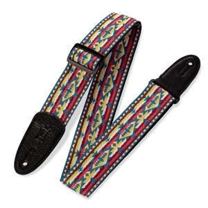 Levy's 2" Jacquard Hootenanny Strap - Red/yellow Western