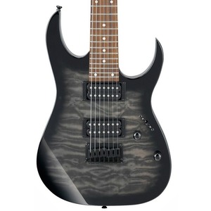 Ibanez GRG7221QA 7 String Electric Guitar - Trans Black Sunburst