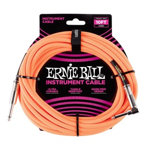 Ernie Ball Instrument Cable Black J-AJ 10 Foot