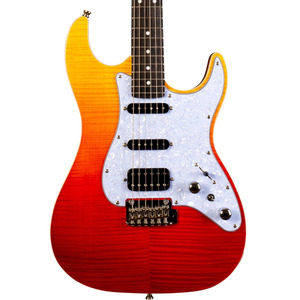 Jet JS-600 Electric Guitar - Transparent Red