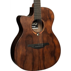 Lag Sauvage Auditorium Left-Handed Cutaway Acoustic-Electric inc Gig Bag