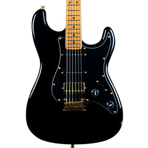 Jet JS-400 HSS Electric Guitar - Black w/Gold Hardware